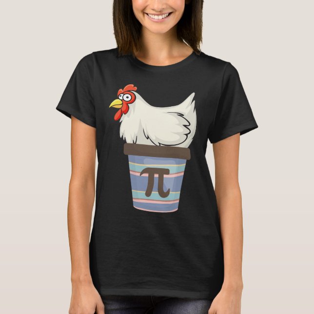 Pi Day 2025 Math Lover Mathematics Chicken Pot Pie T-Shirt (Vorderseite)