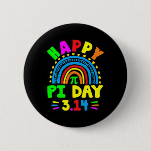 Pi Day 2025 Pi Day Rainbow Button