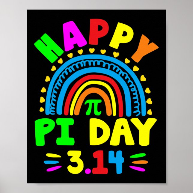 Pi Day 2025 Pi Day Rainbow Poster (Vorne)