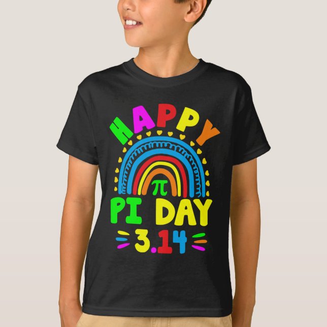 Pi Day 2025 Pi Day Rainbow T-Shirt (Vorderseite)