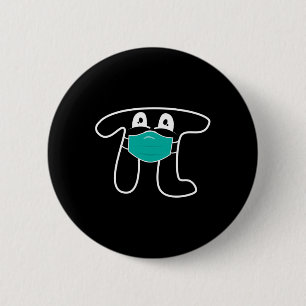 Pi Day 2025 Pi Tragen Maske Math Shirt für Lehrer Button