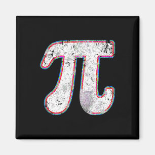 Pi Day 2025 Retro Vintag Mathematiklehrerin Frauen Magnet