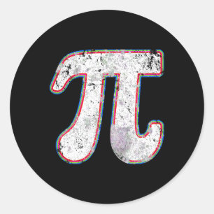 Pi Day 2025 Retro Vintag Mathematiklehrerin Frauen Runder Aufkleber