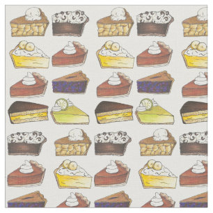 Pi Day Apple Banana Pumpkin Limoner Kuchen Slice Stoff