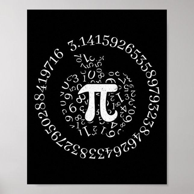 Pi Day Apple Graphic Niedlich Funny Mathe Lover Pi Poster (Vorne)