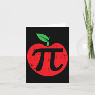 Pi Day Apple Pie Pun 3.14 Niedlich Mathe Lover Leh Karte