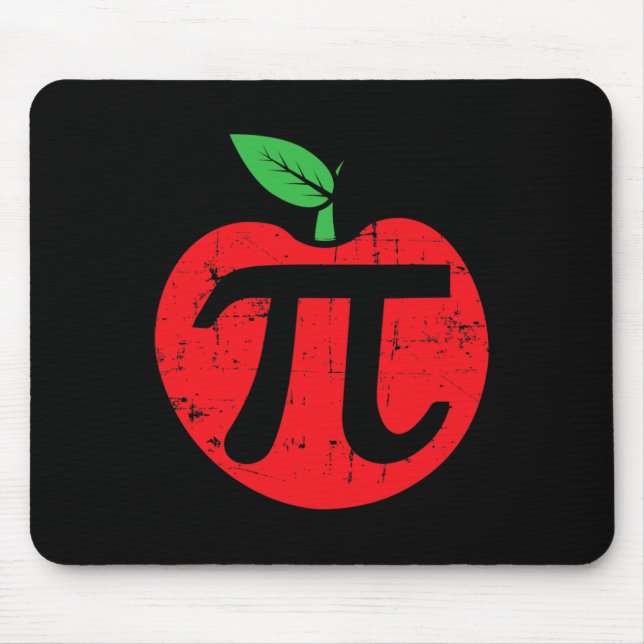 Pi Day Apple Pie Pun 3.14 Niedlich Mathe Lover Leh Mousepad (Vorne)