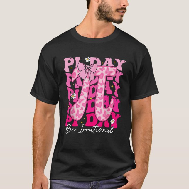 Pi Day Be irrationale Coquette Bow Mathe Lehrer Gi T-Shirt (Vorderseite)