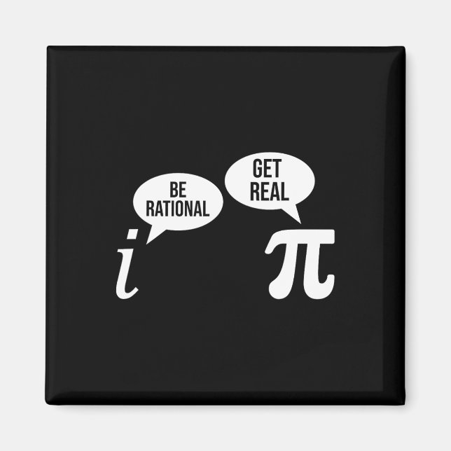Pi Day Be Rational erhalten echte lustige Mathe Gl Magnet (Vorne)