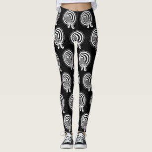 Pi Day Black Hole Typografie Leggings