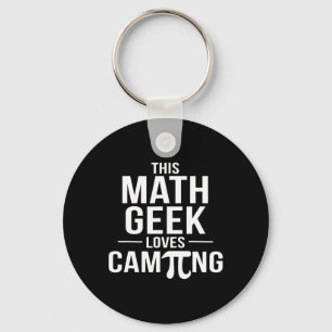 Pi Day Camping T-Shirt Math Geek Teacher Math Club Schlüsselanhänger