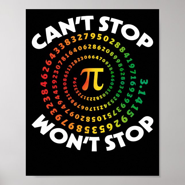 Pi Day Can't will not stop the Math 2022 Dress Kid Poster (Vorne)