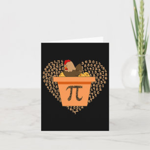 Pi Day Chicken Pot Pi Pie Math 3,14 Karte