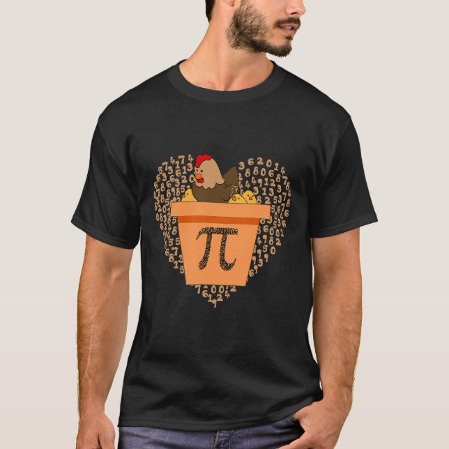 Pi Day Chicken Pot Pi Pie Math 3,14 T-Shirt (Vorderseite)