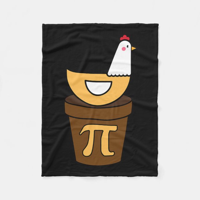 Pi Day Chicken Pot Pie 3.14 Mathe Science Funny Bo Fleecedecke (Vorderseite)