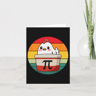 Pi Day Chicken Pot Pie Mathe Lehrer Funny Karte