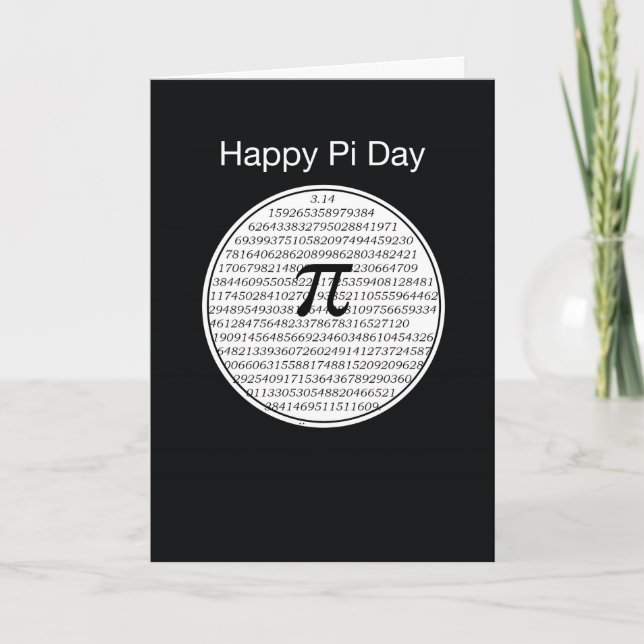 Pi Day Circle Karte (Vorderseite)