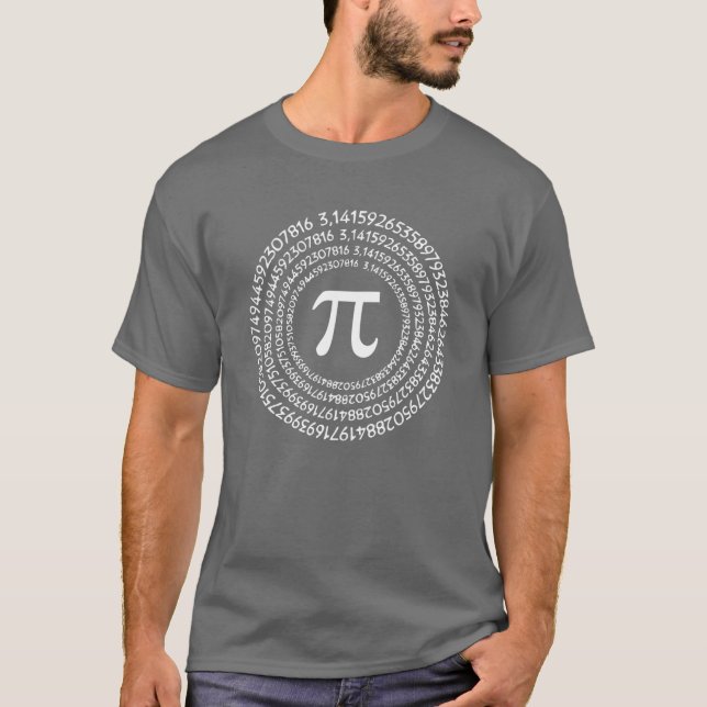 Pi-Day Circle Symbol 3,14 Ziffern der Pi-Math T-Shirt (Vorderseite)