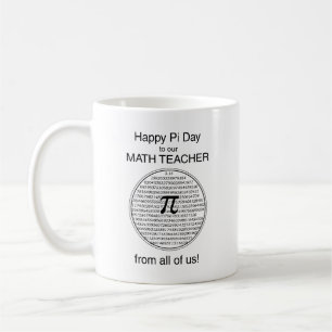 Pi Day Circle Tasse