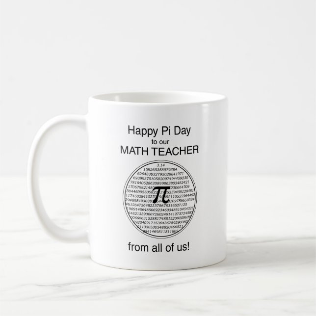 Pi Day Circle Tasse (Links)