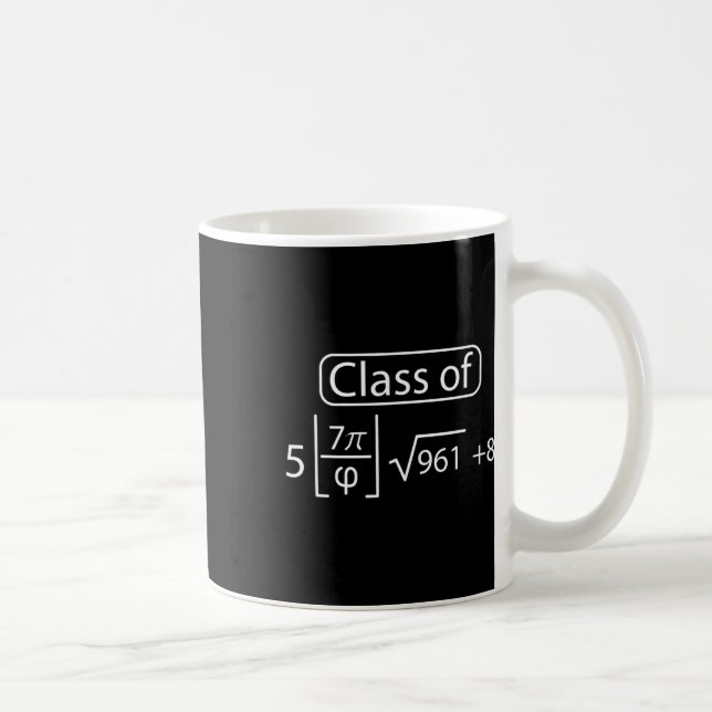 Pi Day Cl von 2025 Graphic Funny Math Lover Gradua Kaffeetasse (Rechts)