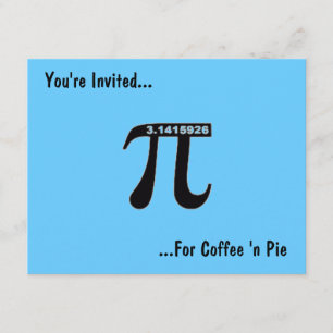 Pi-Day Coffee & Pi Einladung ~ Anpassen