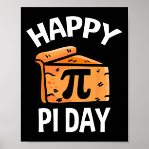 Pi-Day Digits of Pi Rainbow 3.14 Math Teacher Men Poster