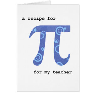 Pi Day for Teacher, Spaß, Rezept für Pi