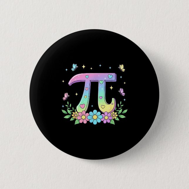 Pi-Day Frauen Kinder Männer Kleinkind Mathelehrer  Button (Vorderseite)