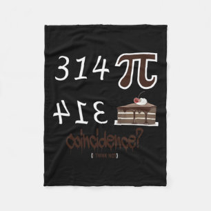 Pi Day Funny Einzigartige Grafik-Mathematik Formel Fleecedecke
