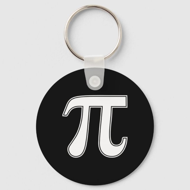 Pi Day Funny Graphic Apparel Pi Symbol Schlüsselanhänger (Vorderseite)