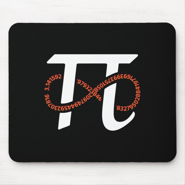 Pi Day Funny Infinity Numbers Geek Nerd Math Lover Mousepad (Vorne)