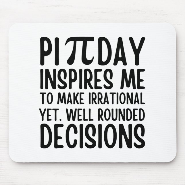 Pi Day Funny Mousepad (Vorne)