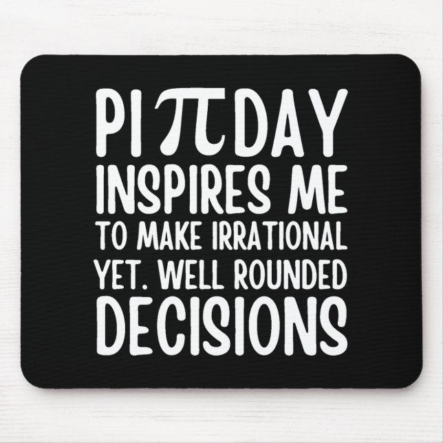 Pi Day Funny Mousepad (Vorne)