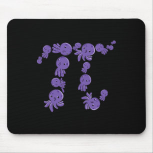 Pi Day Funny Octopus Octopus Sea Life Pi Symbol Ma Mousepad