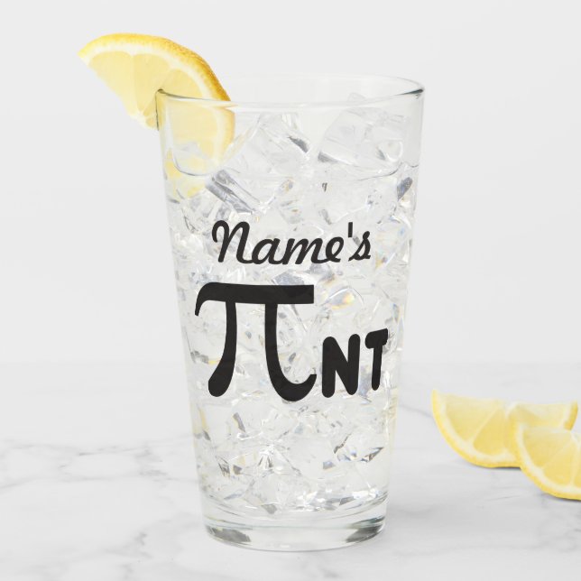 Pi Day Funny Pi-nt 2011 © Personalisiertes Glas (Vorderseite Ice)