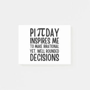 Pi Day Funny Post-it Klebezettel