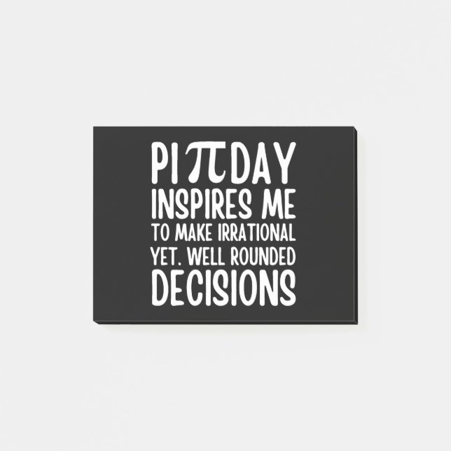 Pi Day Funny Post-it Klebezettel (Vorderseite)