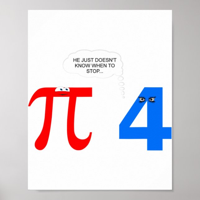 Pi Day Funny Relationship Probleme Geschenk T-Shir Poster (Vorne)