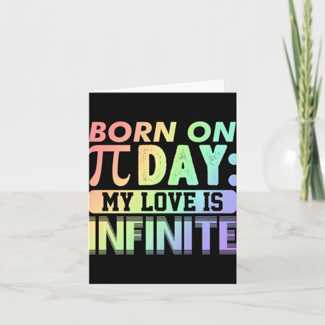 Pi Day Gift Premium Karte (Vorderseite)