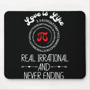 Pi Day Grafische lustige Liebe Zitat Humorisches V Mousepad