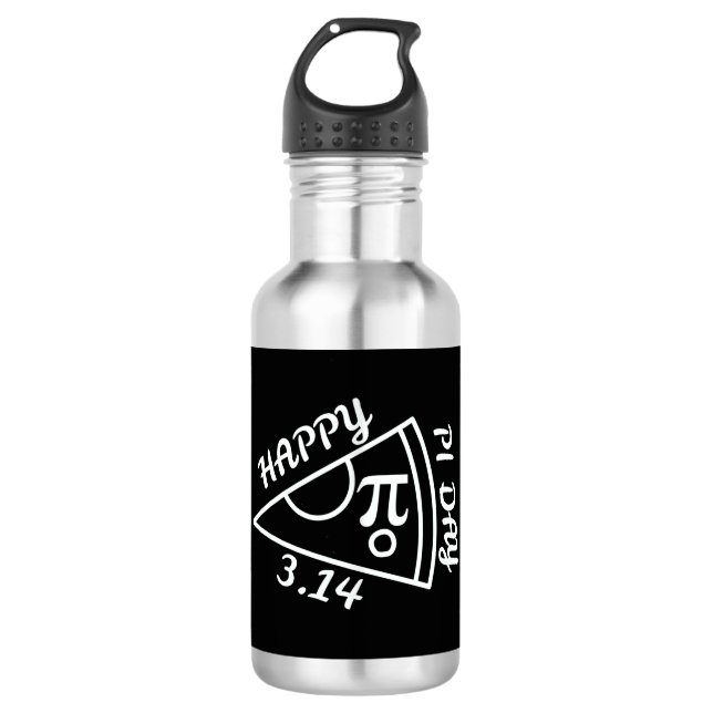 Pi Day Happy Pi Day Edelstahlflasche (Vorderseite)