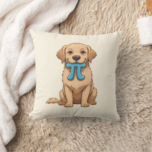 Pi Day Hund mit Pi Symbol Happy Pi Day Kissen