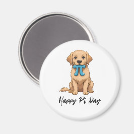 Pi Day Hund mit Pi Symbol | Happy Pi Day Magnet