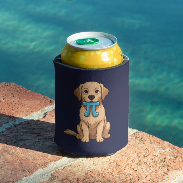 Pi Day Hund mit Pi Symbol | Niedlich Pi Math Dosenkühler (In Situ Pool)