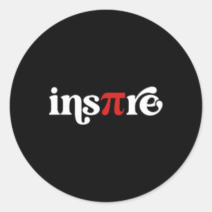 Pi Day Inspirier 3.14 Symbol Mathematik Lehrer Sci Runder Aufkleber