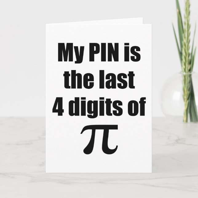 Pi Day Karte (Vorderseite)
