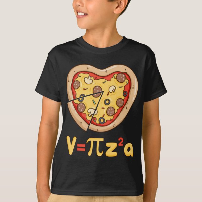Pi Day kids Pizza Pi Funny Mathe Food 3.14 T-Shirt (Vorderseite)