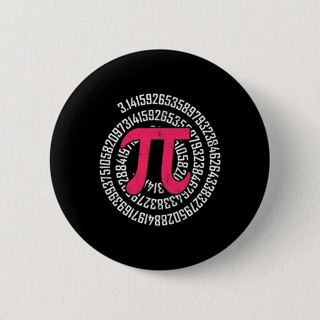 Pi Day Mah Nerd Geek 3.1415 Irrationale Nummer Pi Button (Vorderseite)