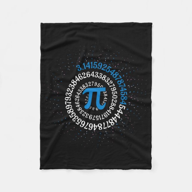 Pi Day Mah Nerd Geek 3.1415 Irrationale Nummer Pi Fleecedecke (Vorderseite)